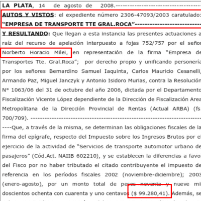 La enorme fortuna de los Milei con el curro de los subsidios al transporte por parte del Estado