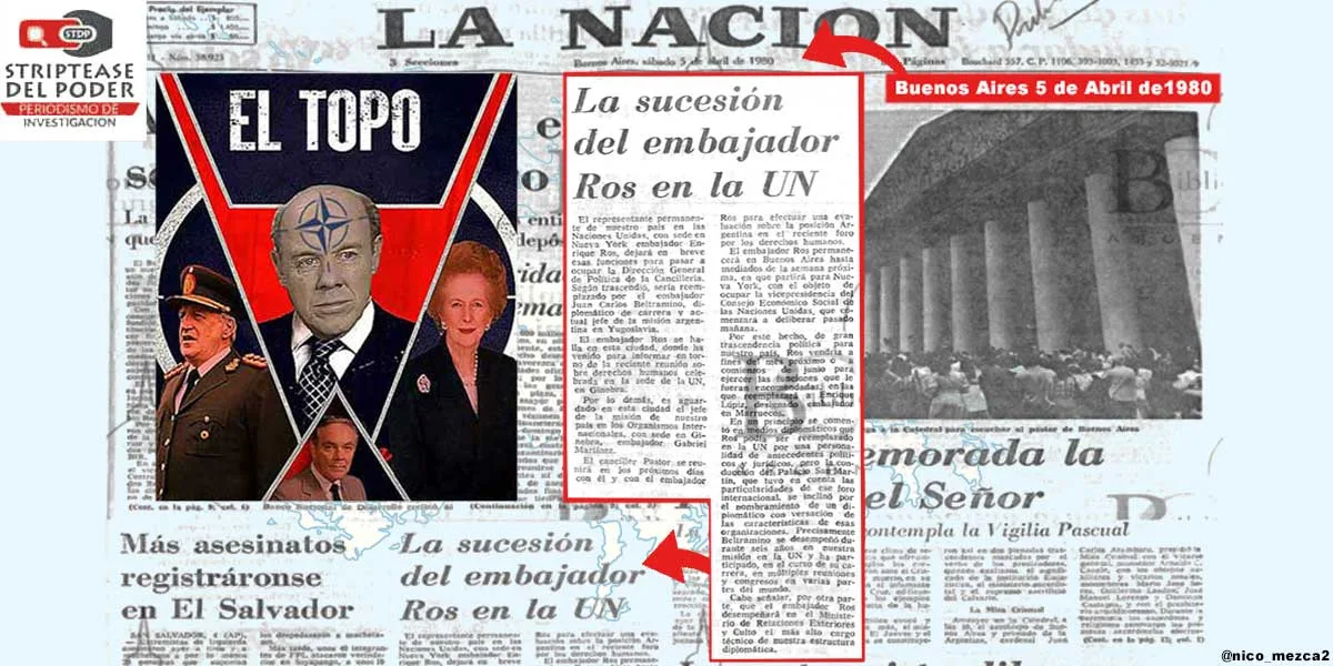 Guerra Malvinas: los mensajes secretos a través de LN con el topo Costa Méndez (8) – El Tau Ros