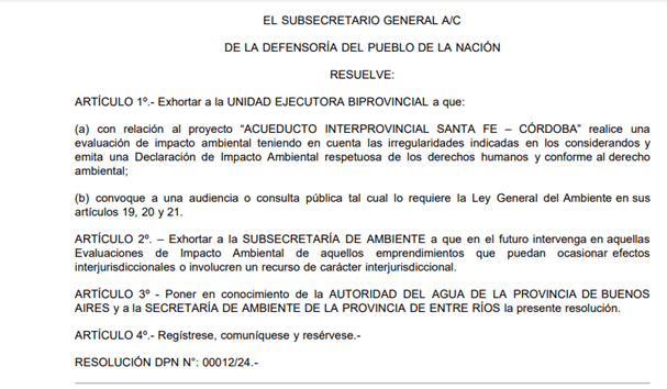 Acueducto Interprovincial San-Cor: tiene una rajadura legal y técnica y las aguas vuelven turbias