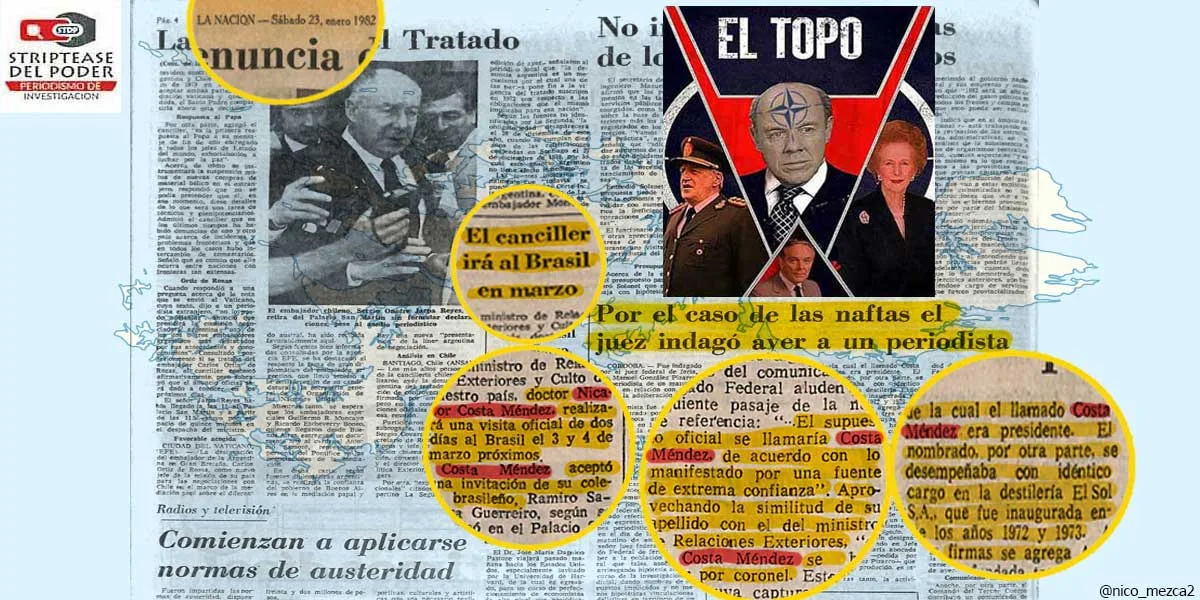 Guerra Malvinas: los mensajes secretos a través de LN con el topo Costa Méndez (12) – La nafta y el topo I