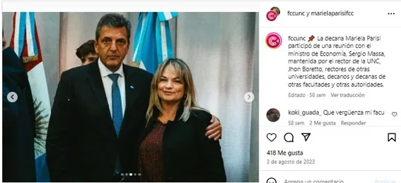 MARIELA PARISI: la decana nepotista de la Facultad de Ciencias de Comunicación de la UNC (1)