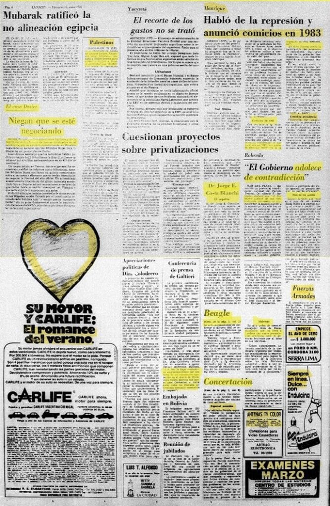 GUERRA MALVINAS Los mensajes secretos a través de LN con el topo Costa Méndez 14 – Extorsión y primer peldaño a la guerra