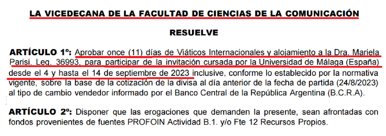 ESCANDALO UNC: la decana de la Facultad Ciencias de la Comunicación Parisi y su esposo Barraco de los SRT quieren silenciar a un periodista de STDP con una demanda por 24 palos