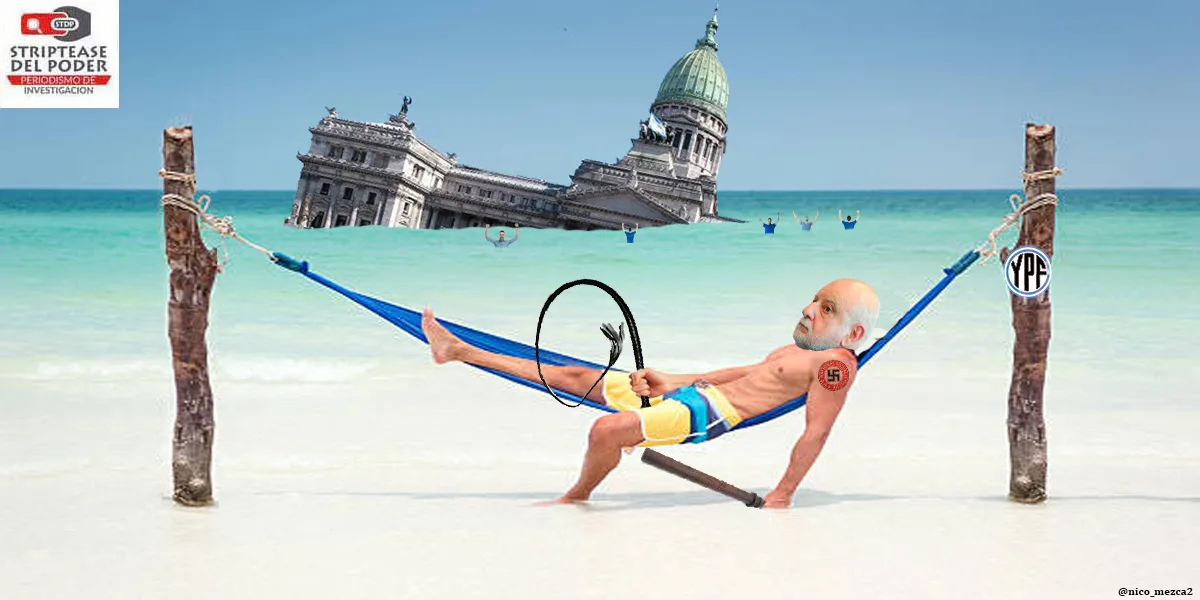 Al ex nazi y sádico Roberto Barra lo echaron por vago cuando se pudrió lo de YPF equiparando Argentina con Irán