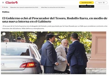 Al ex nazi y sádico Roberto Barra lo echaron por vago cuando se pudrió lo de YPF equiparando Argentina con Irán