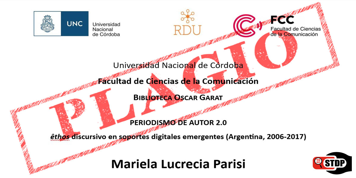 UNC: El evidente plagio de la tesis doctoral de la decana Mariela Parisi de la FCC