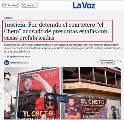 Fuente La Voz del Interior