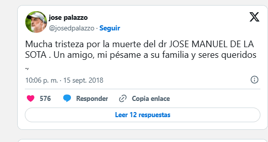 Tuit de José Palazzo