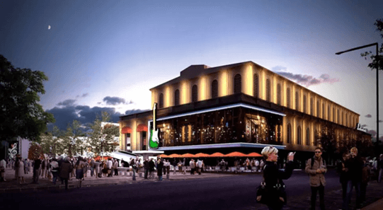 Proyecto de la Plaza de la música presentada al gobierno y diseñado por SZA