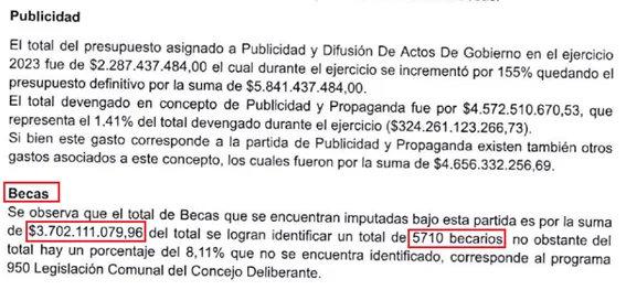 Informe del Tribunal de Cuentas