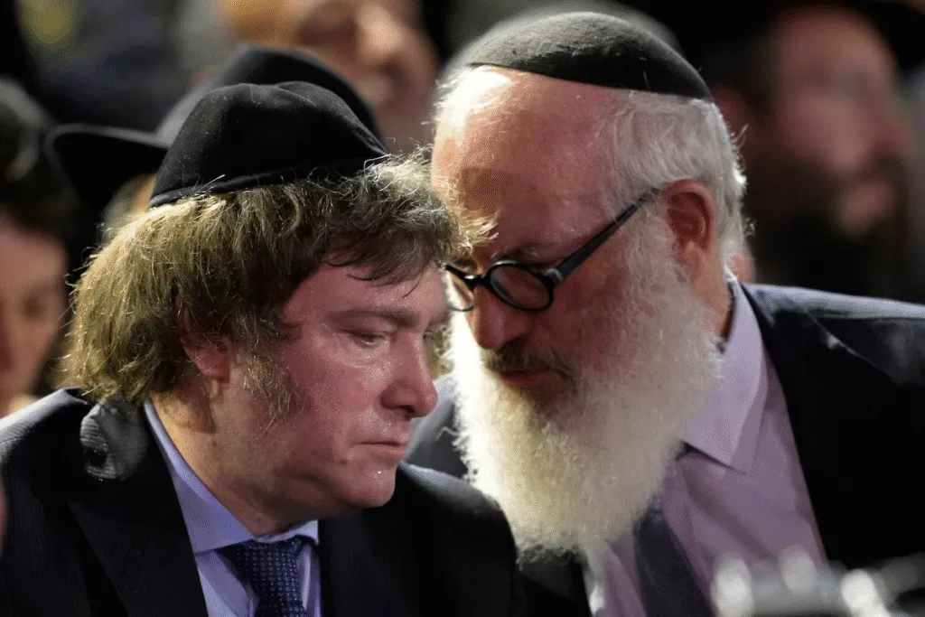 Presidente Javier Milei y Eduardo Elsztain