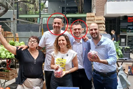Siciliano y Hormaeche junto hoy en las campaña para diputado nacional