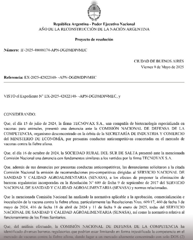 CNDC Tecnovax aftosa