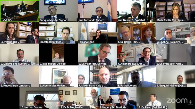 la primera audiencia de la causa Cuadernos