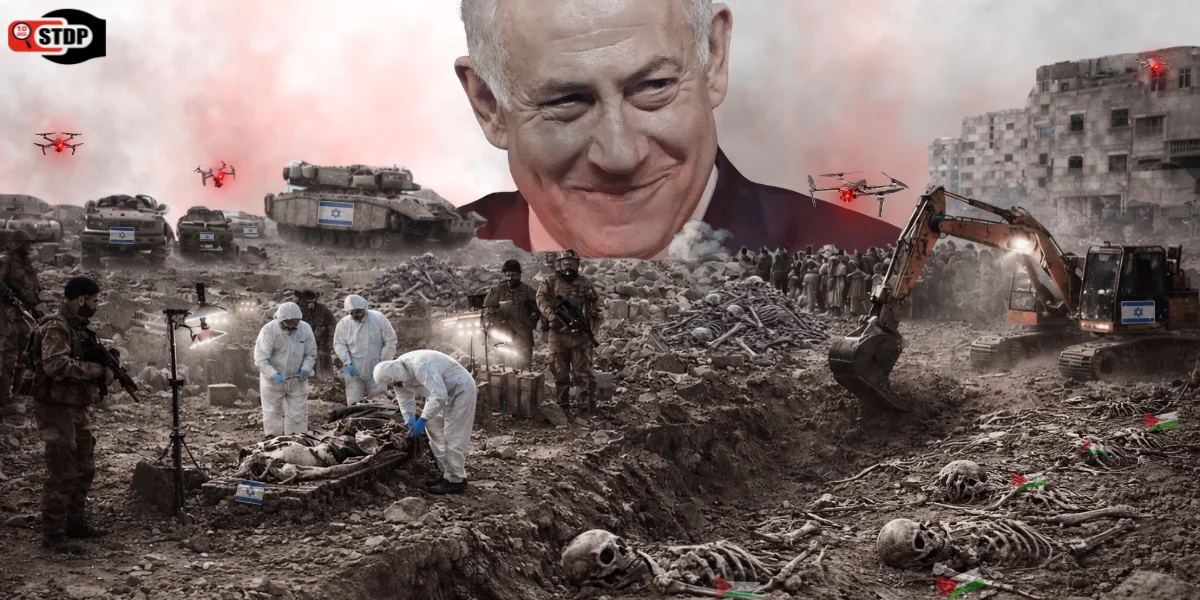 La locura de Israel no tiene fin, profanó y arrasó un cementerio palestino para recuperar el cuerpo de Ran Gvili