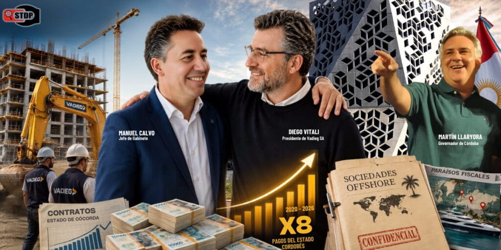 El Jefe de Gabinete Manuel Calvo ¡Pum para arriba! Y lo mismo VADIEG SA, la constructora de su amigo