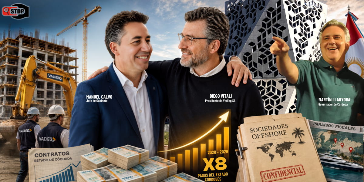 El Jefe de Gabinete Manuel Calvo ¡Pum para arriba! Y lo mismo VADIEG SA, la constructora de su amigo