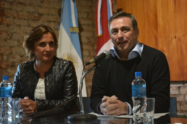 Myrian Prunotto y Javier Mestre cuando eran aliados