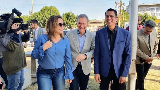 Prunotto y el entonces gobernador Juan Schiaretti
