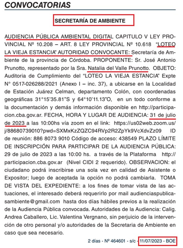Fuente: Boletín Oficial